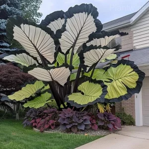 Giant Caladium Seeds-Green and Black