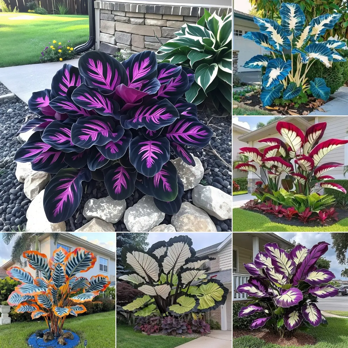 Caladium Bulbs Display